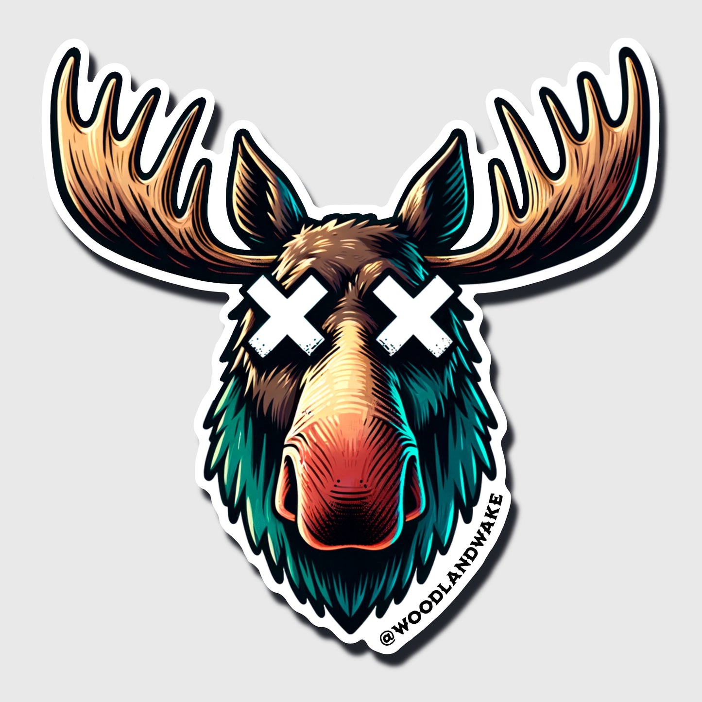 Moose Hunt Sticker